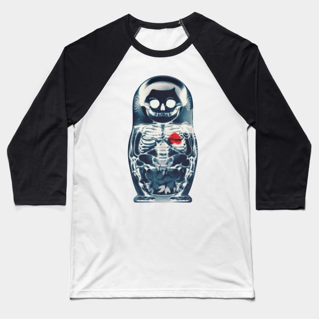 Nesting Doll Baseball T-Shirt by aligulec